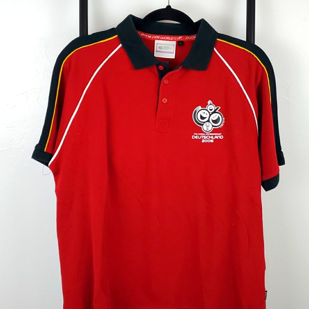 2006 FIFA World Cup polo Deutschland short sleeve size L